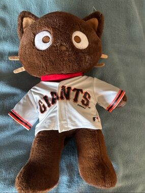 San Francisco Giants Plush Cat in Gray & Brown Jersey